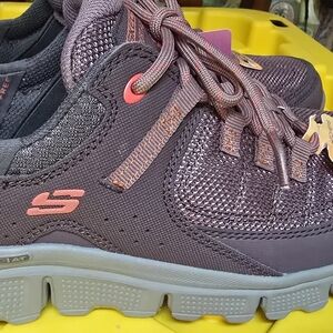 Skechers Women's Plum and Pink Sneakers